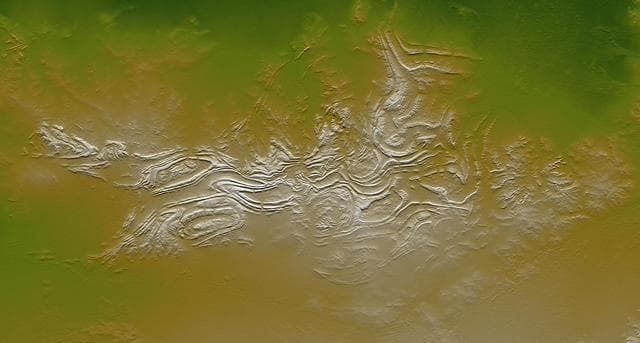 NASA image: Davenport Ranges, Northern Territory, Australia, SRTM Shaded Relief and   Colored Height