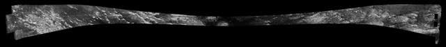 NASA image: Titan Radar Swath T-61 Flyby - Aug. 25, 2009
