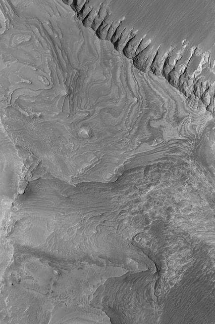 NASA image: Melas Sedimentary Rocks