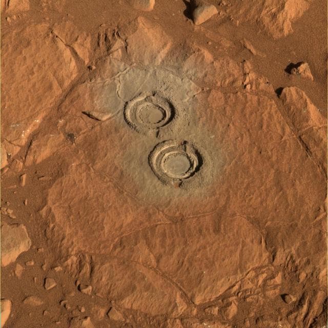 NASA image: Two Holes in Wooly Patch