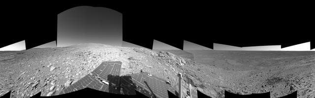 NASA image: Making Tracks on Mars left-eye