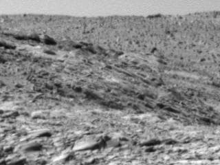 NASA image: Layered Rocks in Columbia Hills