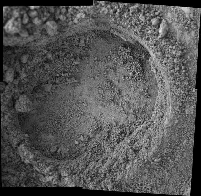 NASA image: Grinding into Soft, Powdery Rock