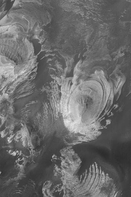 NASA image: Layered Rocks of Melas