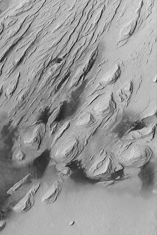 NASA image: Wind Erosion in Aeolis