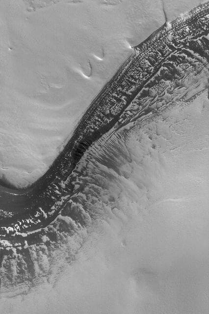 NASA image: Frosty Polar Slope