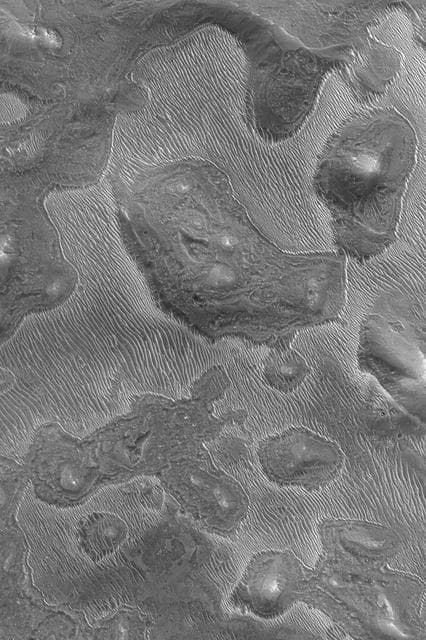 NASA image: Ridged Layer Outcrop