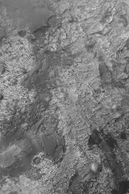 NASA image: Sedimentary Rock Outcrops