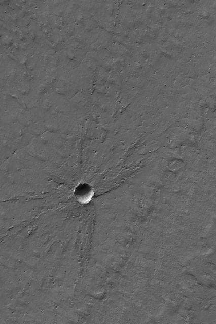 NASA image: South Polar Crater