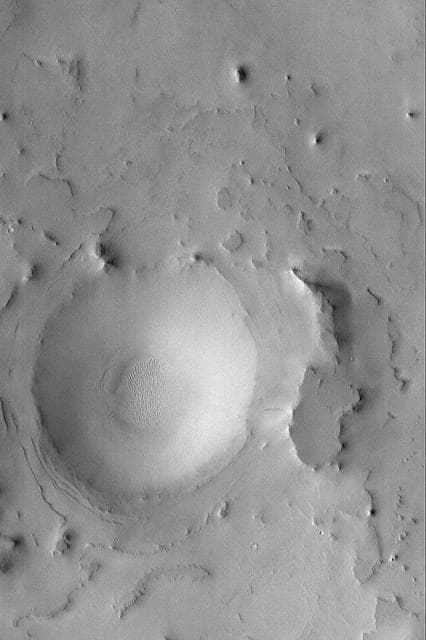 NASA image: Exhumed Arabian Crater