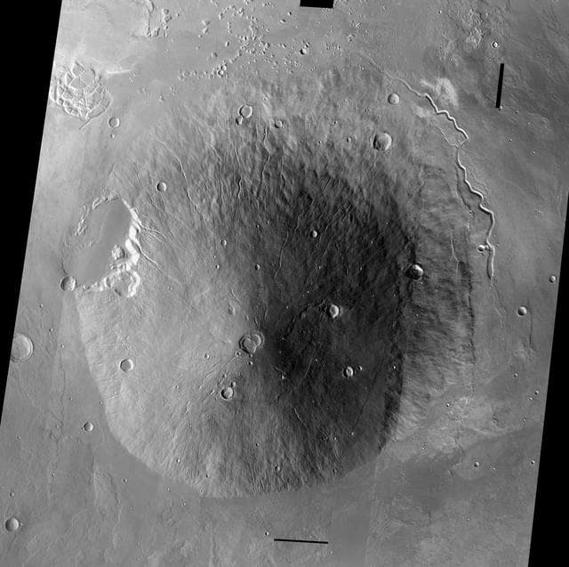NASA image: Hecate Tholus