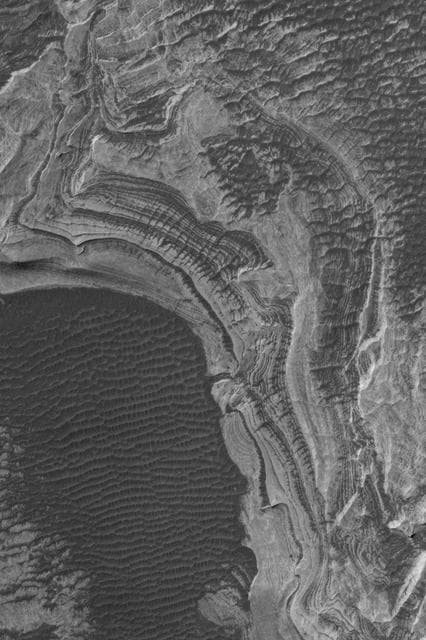 NASA image: Melas Sedimentary Rocks