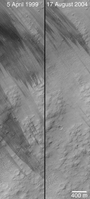 NASA image: Wind Streak Changes