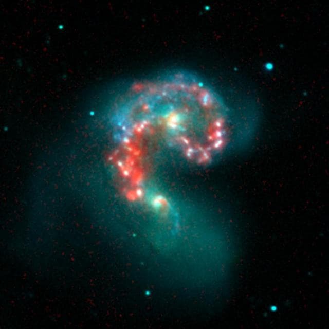 NASA image: Fire within the Antennae Galaxies