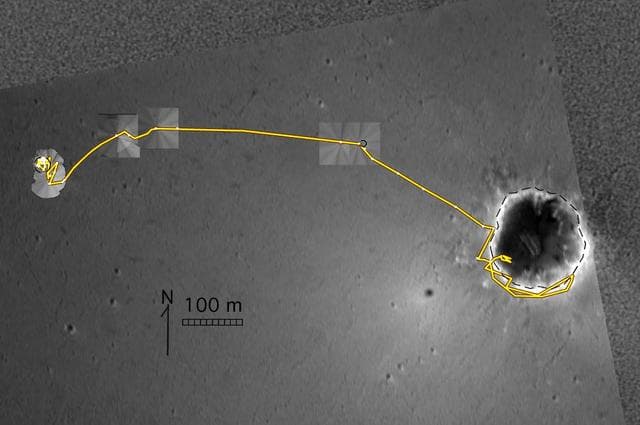 NASA image: Opportunity Travels During its First 205 Martian Days