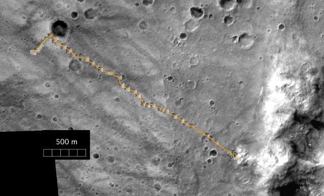 NASA image: Spirit Travels During its First 238 Martian Days