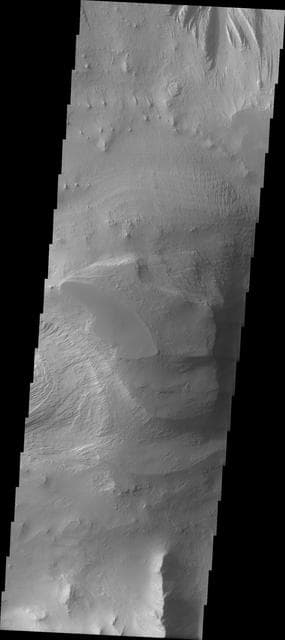 NASA image: Layered Rock in Candor Chasma