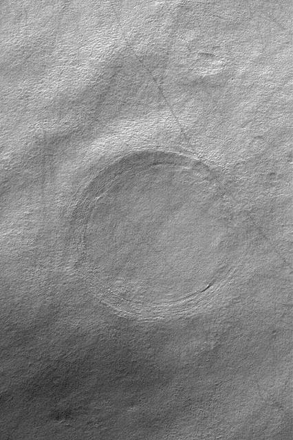 NASA image: Buried Crater