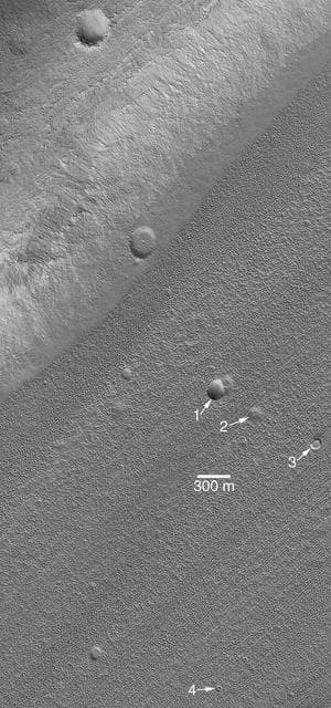 NASA image: Craters in Fretted Terrain