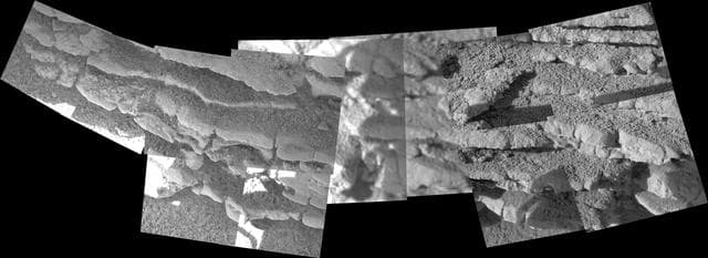 NASA image: Layered Outcrops in Gusev Crater