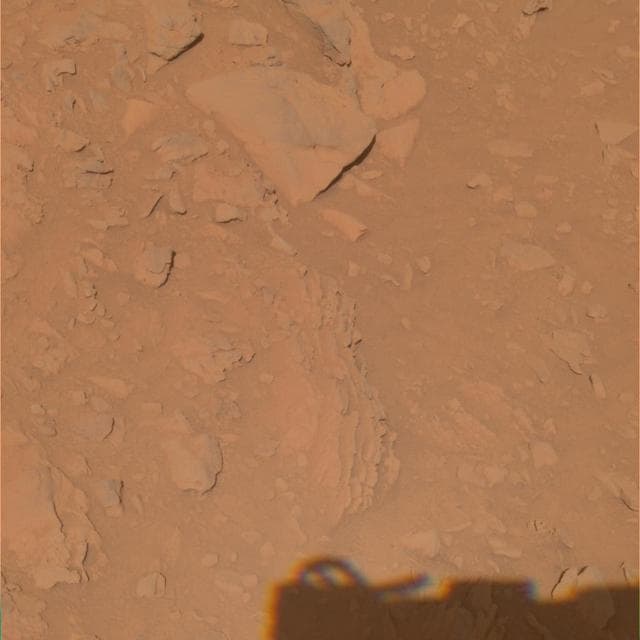 NASA image: Layered Outcrops in Gusev Crater