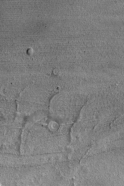 NASA image: Fretted Terrain Craters