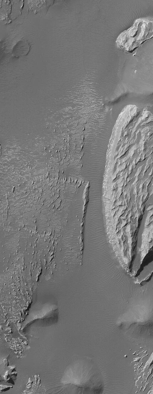 NASA image: Arsinoes Chaos Landforms