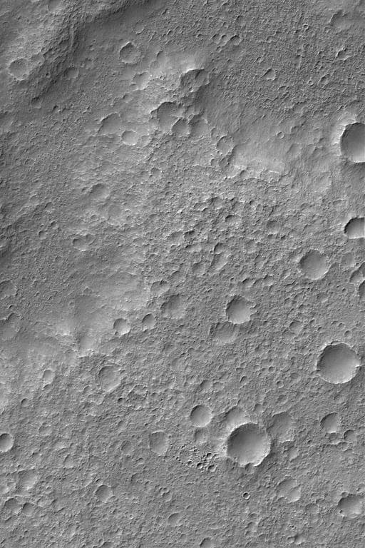 NASA image: Heavily Cratered Surfaces