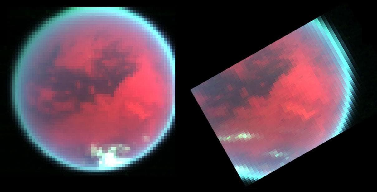 NASA image: Spying Titan Weather