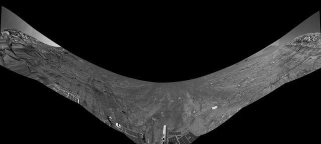 NASA image: Along Endurance Crater Inner Wall Left Eye