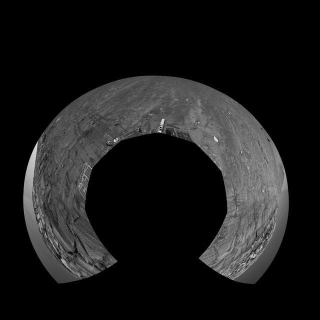NASA image: Along Endurance Crater Inner Wall Polar