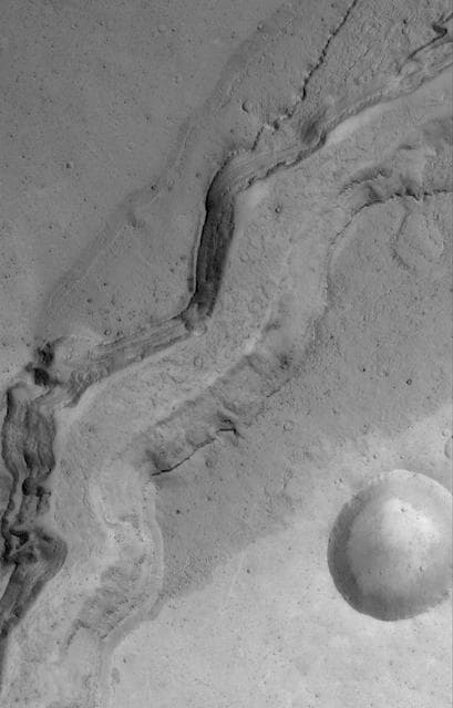 NASA image: Channel in Kasei