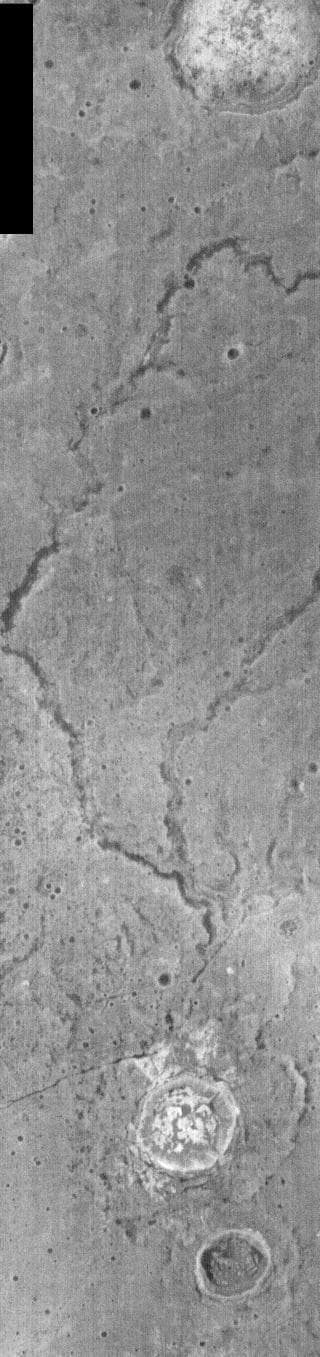 NASA image: Tinto Vallis Fluvial Channel