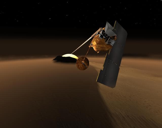 NASA image: Concept for Mars Volcanic Emission Life Scout