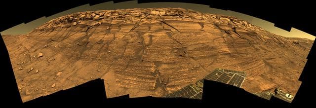 NASA image: Burns Cliff Color Panorama