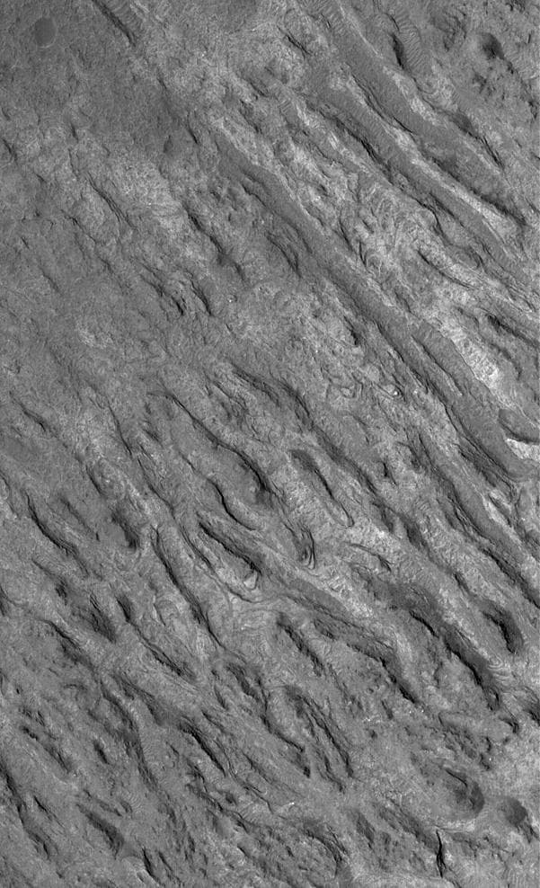 NASA image: Crater Floor Yardangs