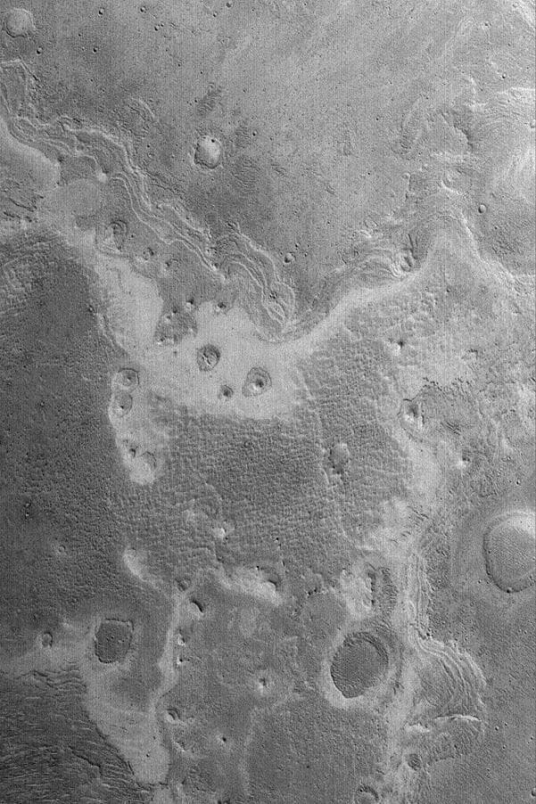 NASA image: Layers in Shalbatana Vallis