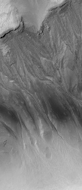 NASA image: Noachis Pit Crater Gullies