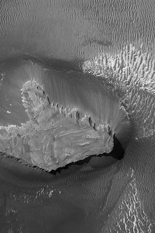 NASA image: Layered Mesa Top