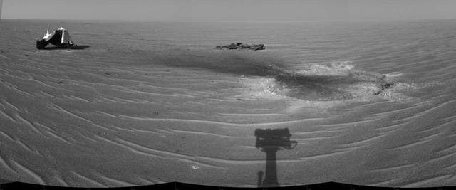 NASA image: Heat Shield Impact Site