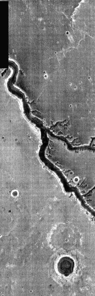 NASA image: Nirgal Vallis Nighttime IR