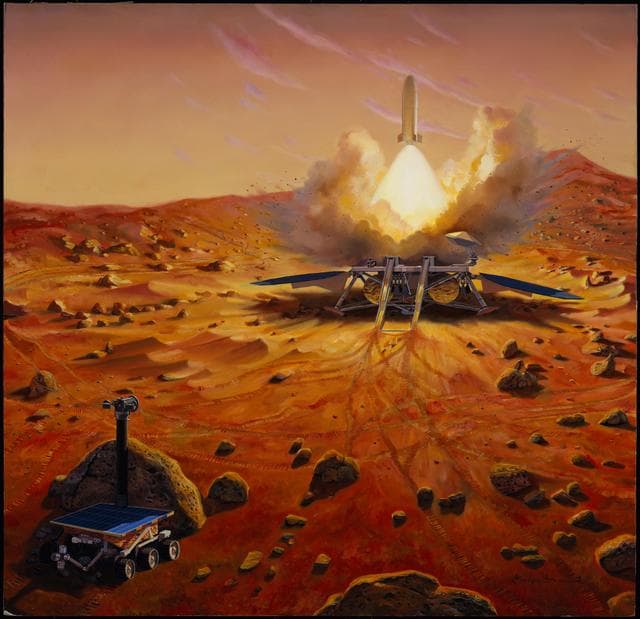 NASA image: Illustration of Launching Samples Home from Mars