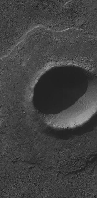 NASA image: Pedestal Crater