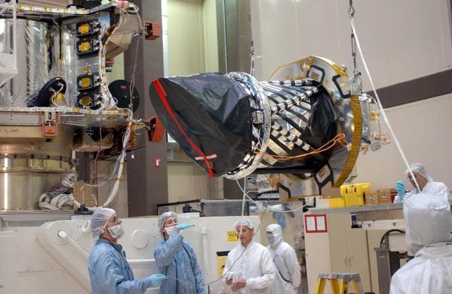 NASA image: Hoisting a Camera for Mars Reconnaissance Orbiter