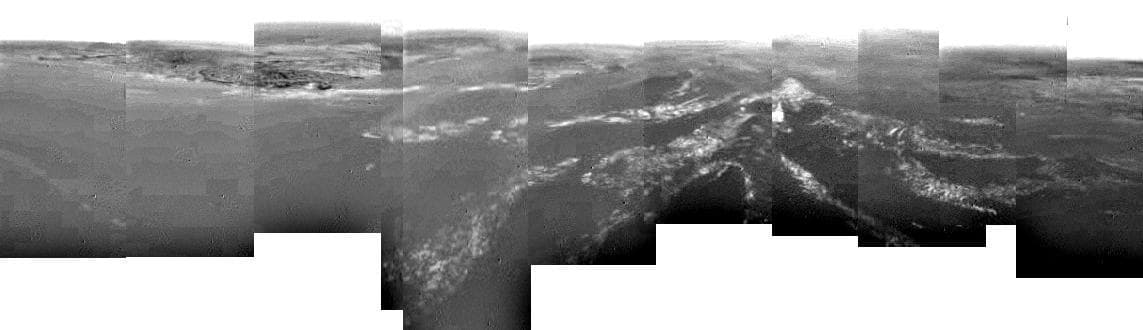 NASA image: Composite of Titan Surface Seen During Descent
