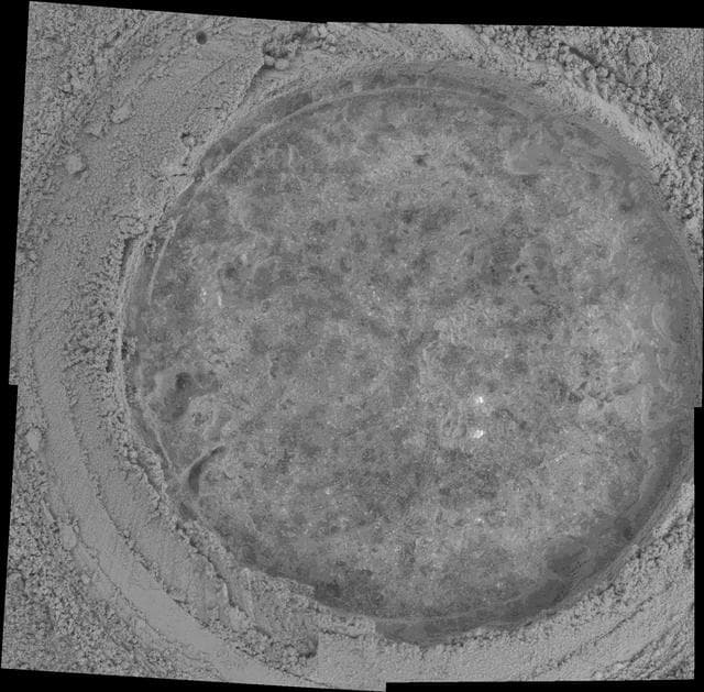NASA image: Abraded Target on Rock Champagne in Gusev Crater
