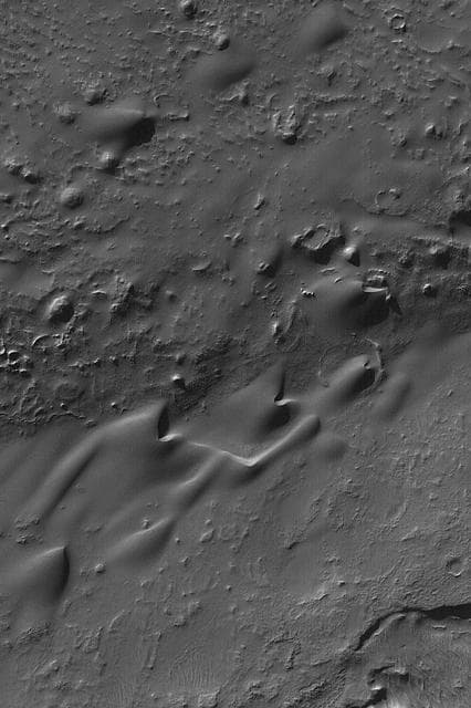 NASA image: Lohse Crater Dunes