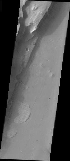 NASA image: Channel Wall Landslides