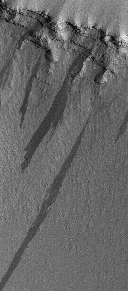 NASA image: Pavonis Slope Streaks