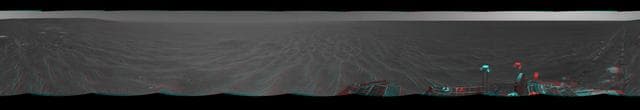 NASA image: Opportunity View After Sol 321 Drive 3-D